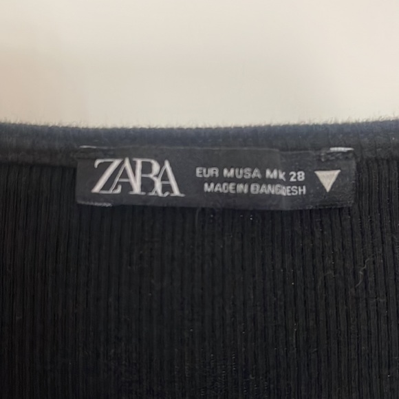 zara tie front sweater top - Picture 3 of 3